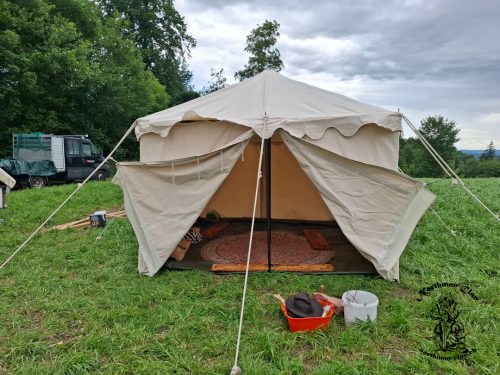 Aufbau Zelt von Daniela und Beat