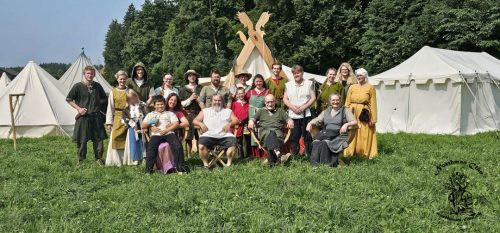 Northman-Clan Pfingstlager 2025 in Brütten Gruppenfoto mit allen die beim Lager dabei waren