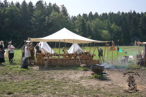 Nach dem Frühstück am Montagmorgen  vor dem Abbau